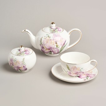 Чайный сервиз lefard "irises" на 6 пер. 14 пр. Lefard (590-611)