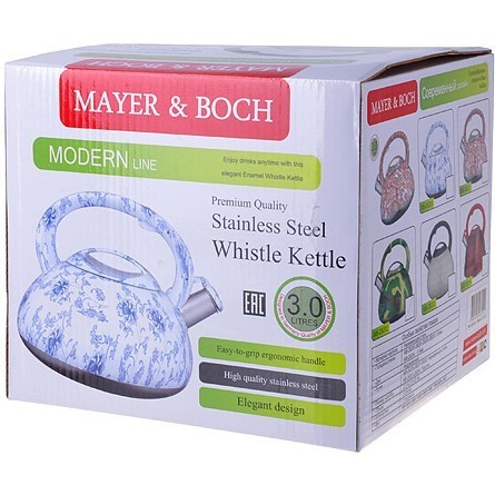 Чайник 3л нерж/сталь со свистком МВ (28200) Чайник 3л нерж/сталь со свистком МВ (28200)