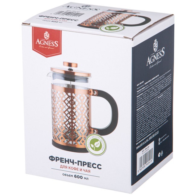Френч-пресс agness 600 мл Agness (894-541)