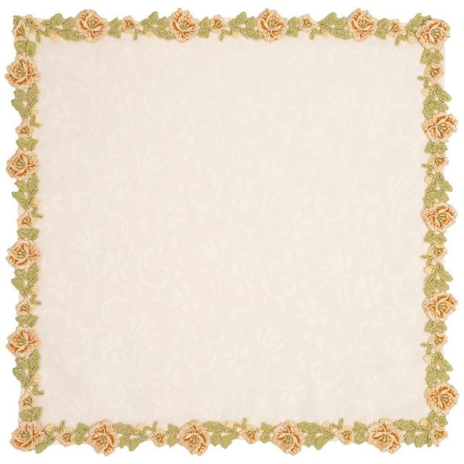 Набор салфеток из 2-х шт "нега",40х40см, 100% пэ, с кружевом, Lefard (850-835-38)