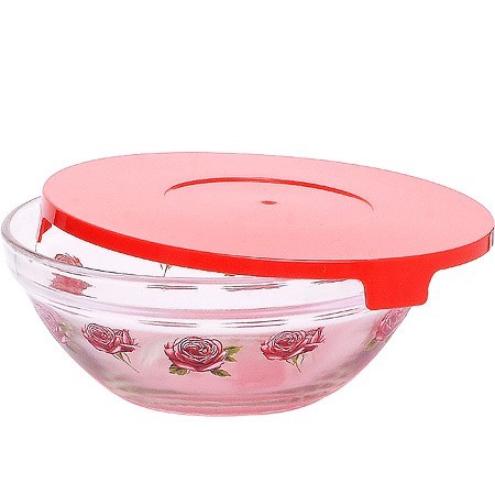 Салатницы д/мик цв/кр 10пр КРАСНЫЙ LR (26867-1)