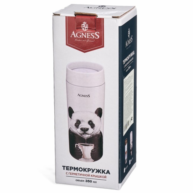 Термокружка panda 350 мл, колба нерж.сталь 18/10 Agness (798-115) Термокружка panda 350 мл, колба нерж.сталь 18/10 Agness (798-115)