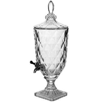 Лимонадница 3л стекло/пластик LR (30865)