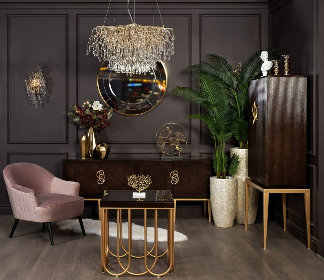 Декор "Листья с 2 золотыми птичками" 40*46см (TT-00001866) Декор "Листья с 2 золотыми птичками" 40*46см (TT-00001866)