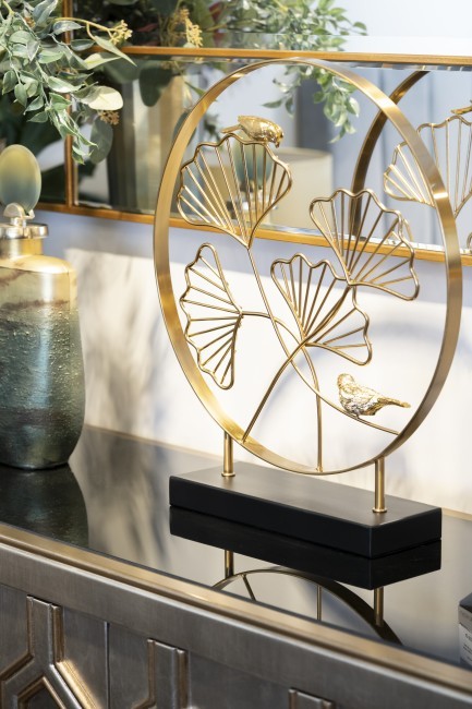 Декор "Листья с 2 золотыми птичками" 40*46см (TT-00001866) Декор "Листья с 2 золотыми птичками" 40*46см (TT-00001866)