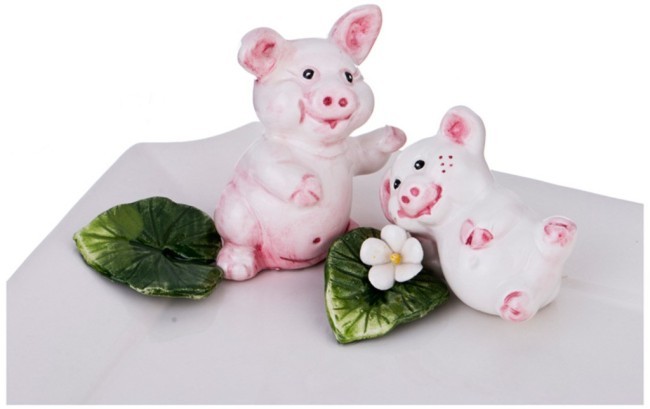 Блюдо "поросята" 36*25 см. высота=8,5 см. Annaluma (628-661)