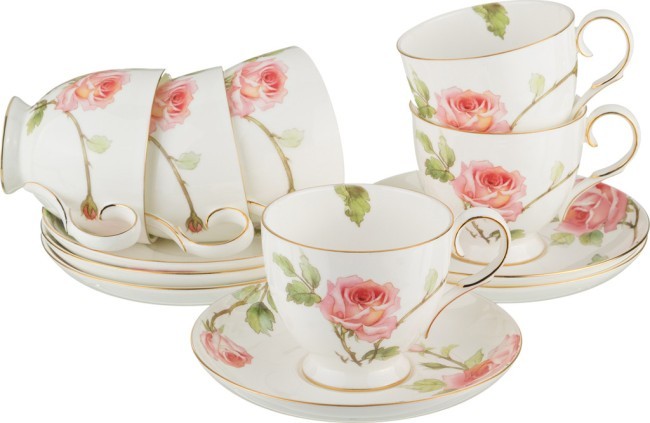 Чайный набор "амелия" на 6 персон 12 пр. 250 мл. Lefard (22-1002) Чайный набор "амелия" на 6 персон 12 пр. 250 мл. Lefard (22-1002)