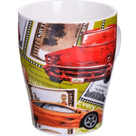 Кружка АВТОМОБИЛЬ 340 мл с ложкой LR (28472)