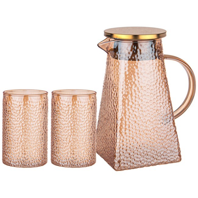 Набор кувшин 1,2 л и 2 стакана 300 мл Agness (887-165) Набор кувшин 1,2 л и 2 стакана 300 мл Agness (887-165)