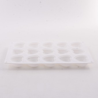 Форма Сердце для выпечки кексов, пирожных, конфет, муссов силикон (80327-287G)