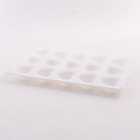 Форма Сердце для выпечки кексов, пирожных, конфет, муссов силикон (80327-287G) Форма Сердце для выпечки кексов, пирожных, конфет, муссов силикон (80327-287G)