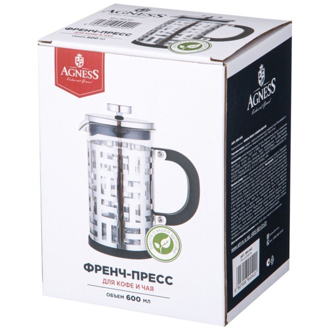 Френч-пресс agness 600 мл Agness (894-542)
