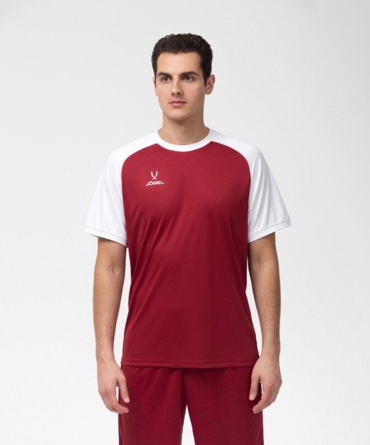 Футболка игровая JOGEL CAMP Reglan Jersey, гранатовый/белый (701800) Футболка игровая JOGEL CAMP Reglan Jersey, гранатовый/белый (701800)