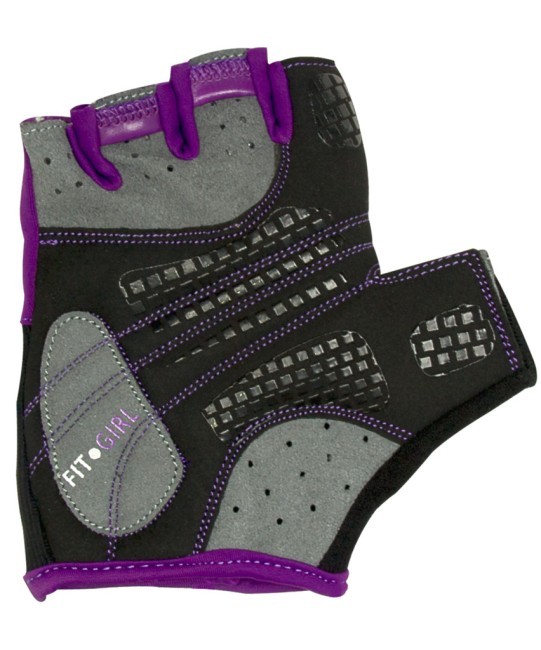 Перчатки для фитнеса SU-113, черные/фиолетовые/серые (165021) Перчатки для фитнеса SU-113, черные/фиолетовые/серые (165021)