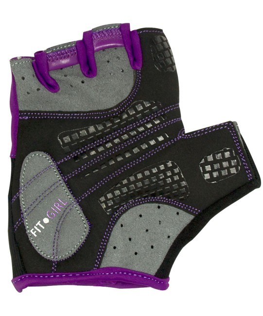 Перчатки для фитнеса SU-113, черные/фиолетовые/серые (165021) Перчатки для фитнеса SU-113, черные/фиолетовые/серые (165021)