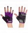 Перчатки для фитнеса SU-113, черные/фиолетовые/серые (165021)