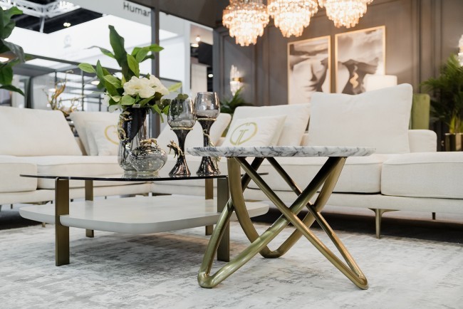 Стол журнальный натур. белый мрамор d70*50см (TT-00010516)