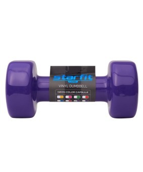 Гантель виниловая STARFIT DB-101 4 кг, фиолетовый (2103583) Гантель виниловая STARFIT DB-101 4 кг, фиолетовый (2103583)