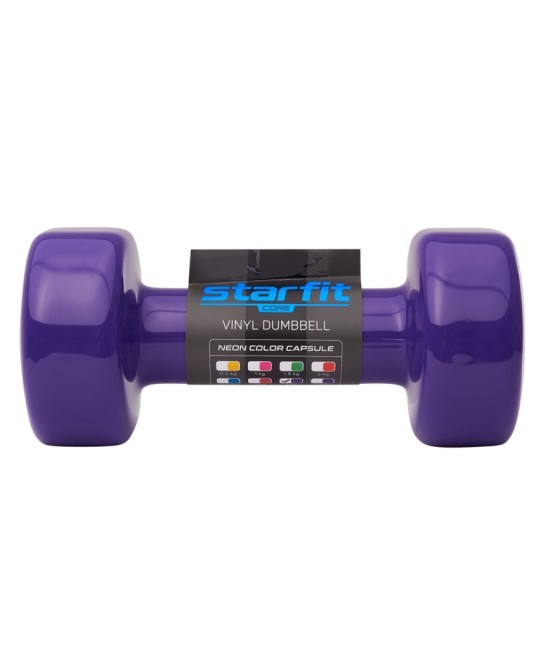 Гантель виниловая Starfit DB-101 4 кг, фиолетовый (2103583)