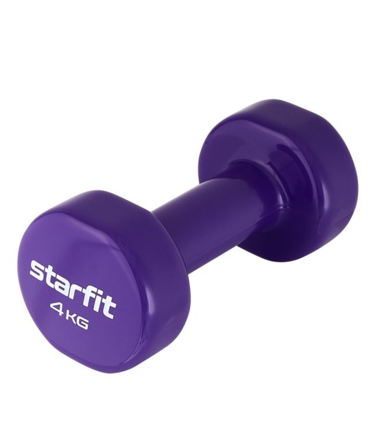 Гантель виниловая STARFIT DB-101 4 кг, фиолетовый (2103583) Гантель виниловая STARFIT DB-101 4 кг, фиолетовый (2103583)