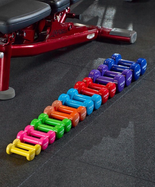 Гантель виниловая STARFIT DB-101 4 кг, фиолетовый (2103583) Гантель виниловая STARFIT DB-101 4 кг, фиолетовый (2103583)