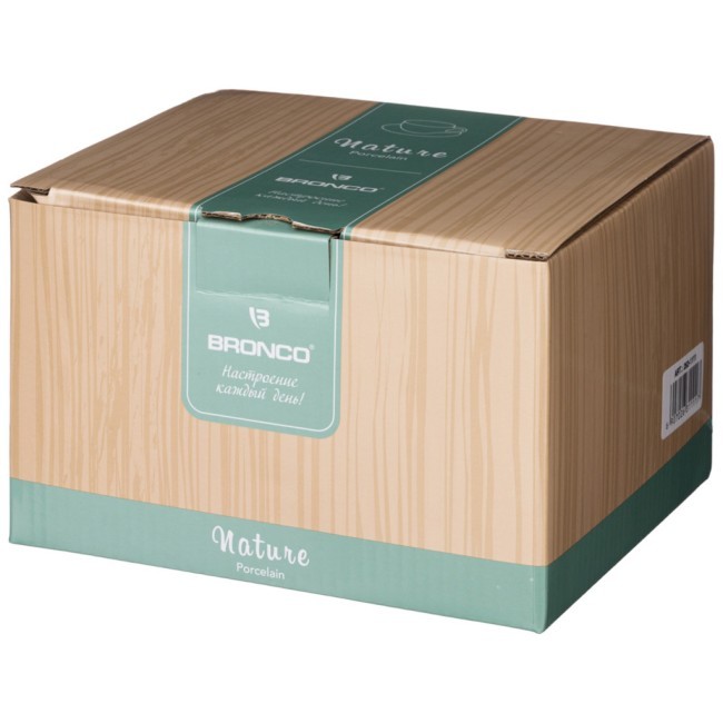 Чайный набор bronco "nature" на 2 пер. 4 пр. 220 мл бежевый Bronco (263-1112)
