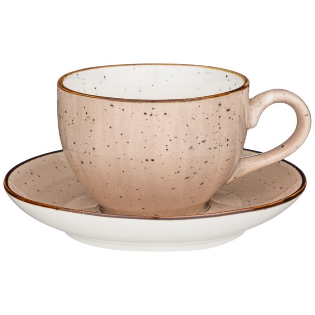 Чайный набор bronco "nature" на 2 пер. 4 пр. 220 мл бежевый Bronco (263-1112)