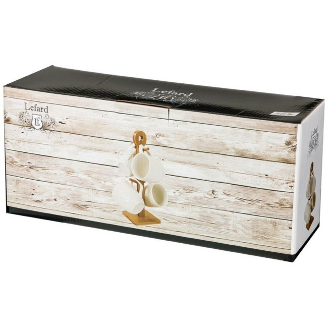 Набор кружек lefard "native" 4 шт. 350 мл на подставке 11*11*30,5 см. Lefard (587-142) Набор кружек lefard "native" 4 шт. 350 мл на подставке 11*11*30,5 см. Lefard (587-142)