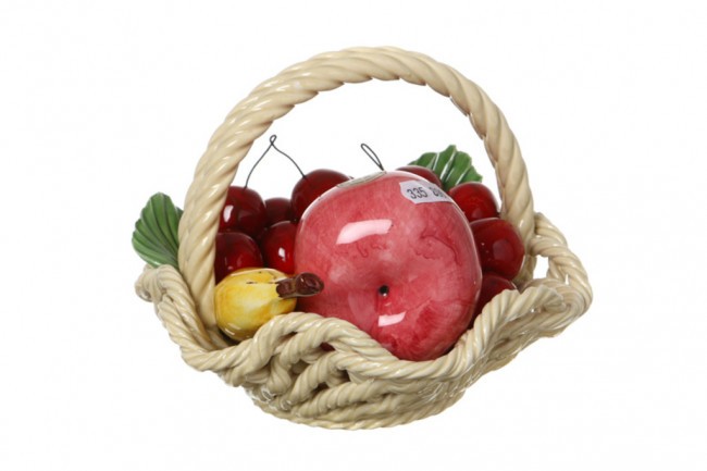 Изделие декоративное "корзина с фруктами" диаметр=18 см высота=13 см ORGIA (335-096) Изделие декоративное "корзина с фруктами" диаметр=18 см высота=13 см ORGIA (335-096)