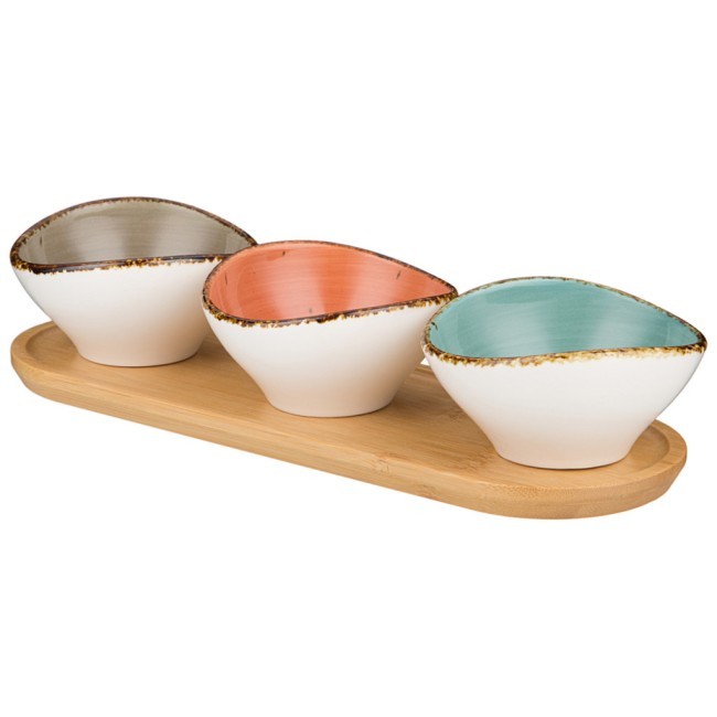 Набор салатников на дерев. подставке bronco "nature" 4 предмета Bronco (263-1267) Набор салатников на дерев. подставке bronco "nature" 4 предмета Bronco (263-1267)