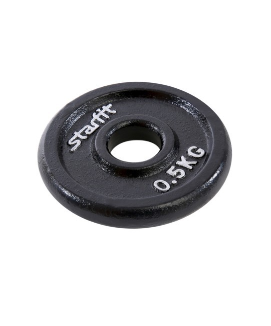 Диск чугунный STARFIT BB-204 d=26 мм, черный, 0,5 кг (998397)