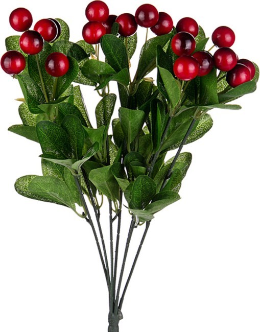 Цветок искусственный "паслен" высота=38 см.100% полиэстр Huajing Plastic (D-23-364) 