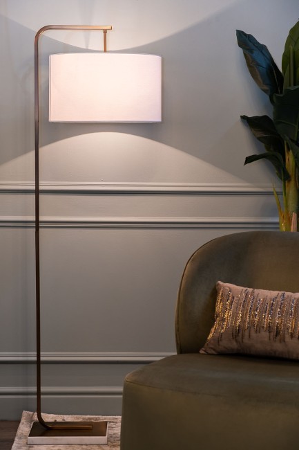 Торшер плафон белый 42*h.155 см (TT-00007305)