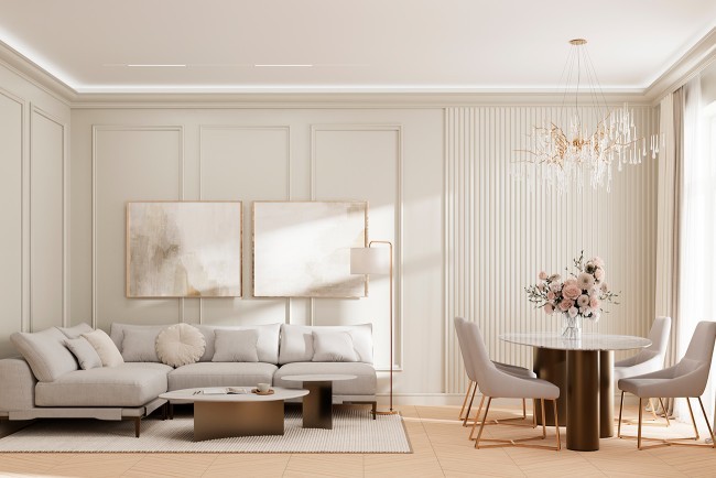 Торшер плафон белый 42*h.155 см (TT-00007305)