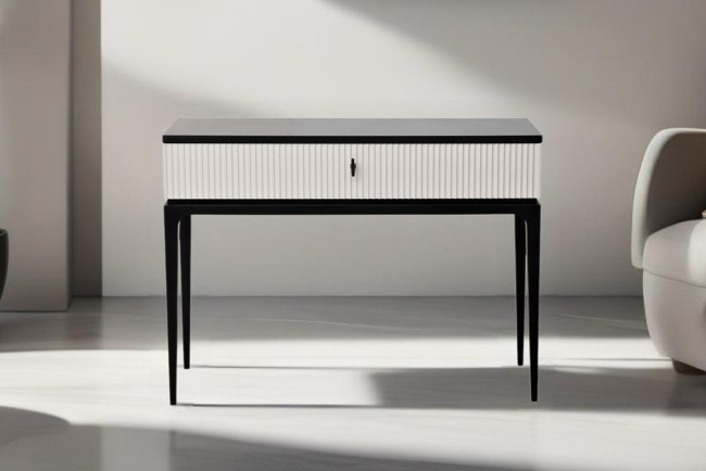 Консоль Este черно/серая 109*40*80см (TT-00012779)