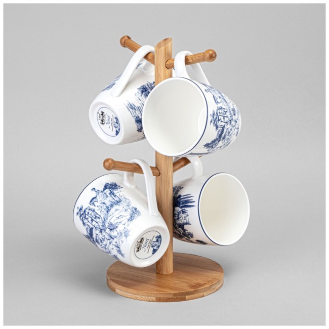 Набор кружек lefard "novel" на дерев. подставке 4 шт. 380 мл Lefard (577-217) Набор кружек lefard "novel" на дерев. подставке 4 шт. 380 мл Lefard (577-217)