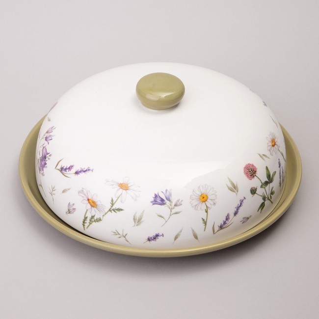 Блюдо для блинов agness "flower story" 23*10 см Agness (358-2185)