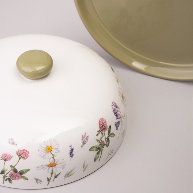 Блюдо для блинов agness "flower story" 23*10 см Agness (358-2185)