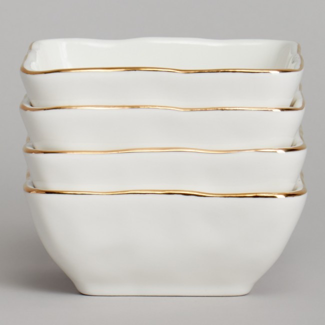 Набор розеток bronco "gold" 4 шт. 10*4 см 150 мл Bronco (263-1362)