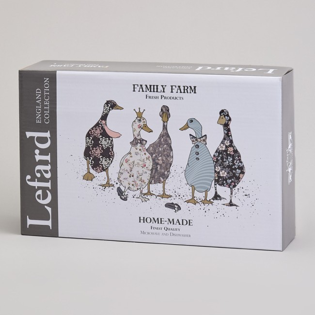 Набор салатников на дерев. подставке lefard "family farm" 5 пр. 30*19*6,7 см Lefard (263-1396)