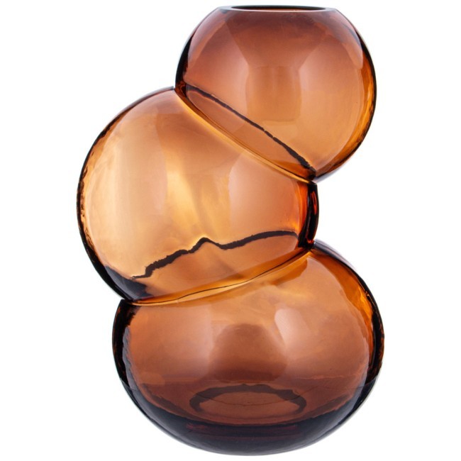 Ваза "vision" brown 18.5*18.5*26 cm Bronco (694-051)