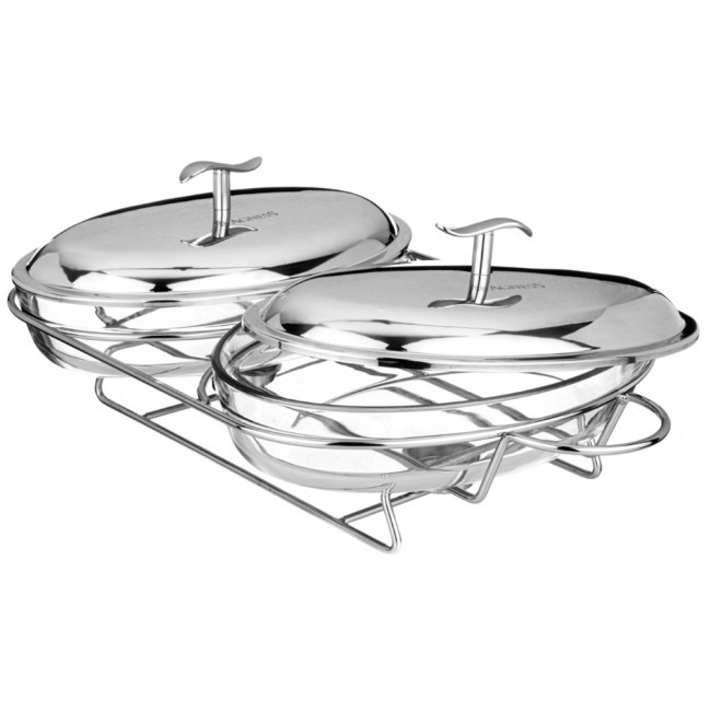 Мармит двойной agness 2,0л/2,0л 54*31*18 см Agness (907-215)