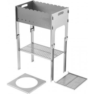 Мангал разборный Тонар со столиком под казан, в чехле, сталь 2 мм (67325)