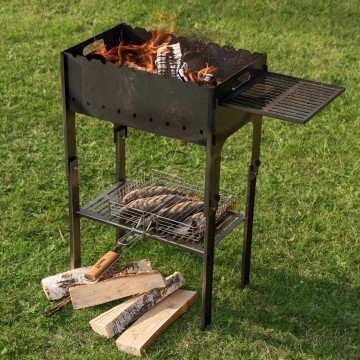 Мангал разборный Тонар со столиком под казан, в чехле, сталь 2 мм (67325)