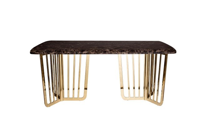 Стол обеденный Dark Emperador 180*90*76,2 см (TT-00010094) Стол обеденный Dark Emperador 180*90*76,2 см (TT-00010094)