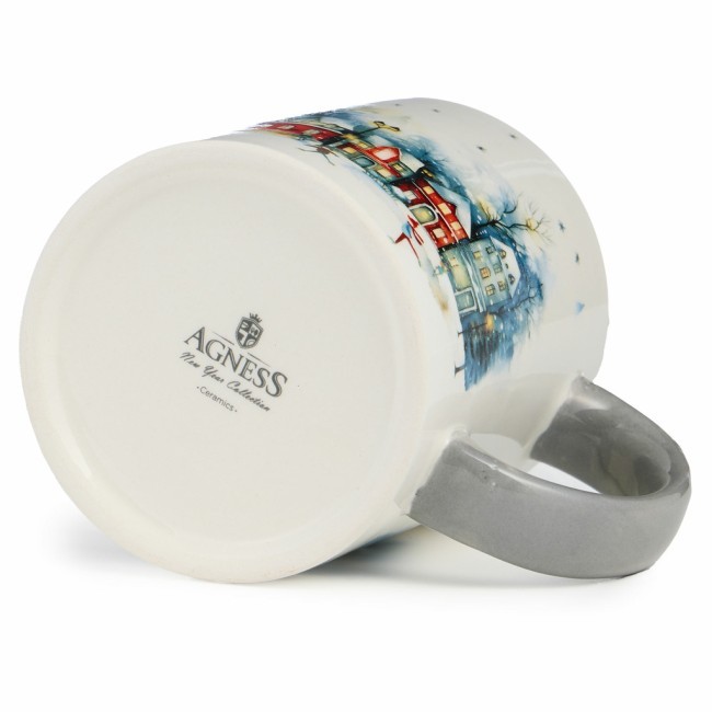 Кружка agness "с новым годом!" 320 мл,11,5*8*9,5 см Agness (358-2338)