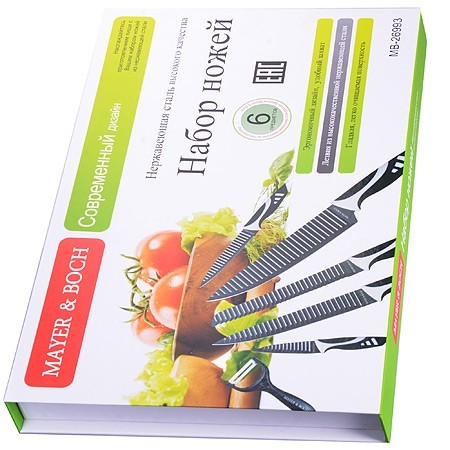 Набор ножей 6 пр, сил/ручка МВ (26993)