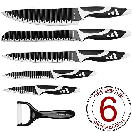 Набор ножей 6 пр, сил/ручка МВ (26993)