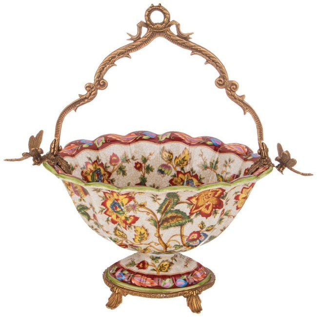 Конфетница с ручкой 29,5*18 см высота=32 см Lefard (469-314)