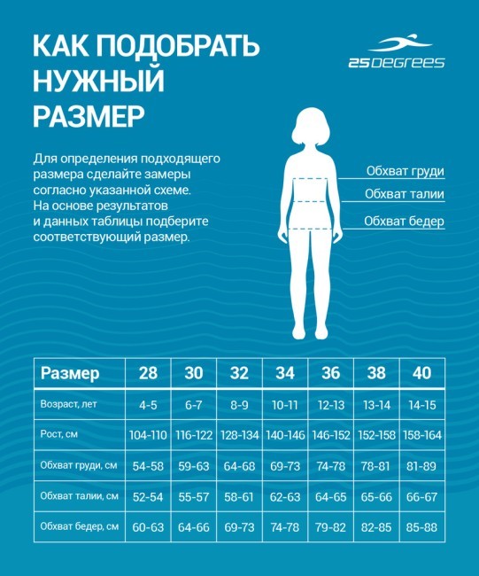 Купальник для плавания 25DEGREES Zina Pink, полиамид, подростковый (2114120)